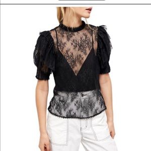 Free People Secret Admirer Lace Blouse